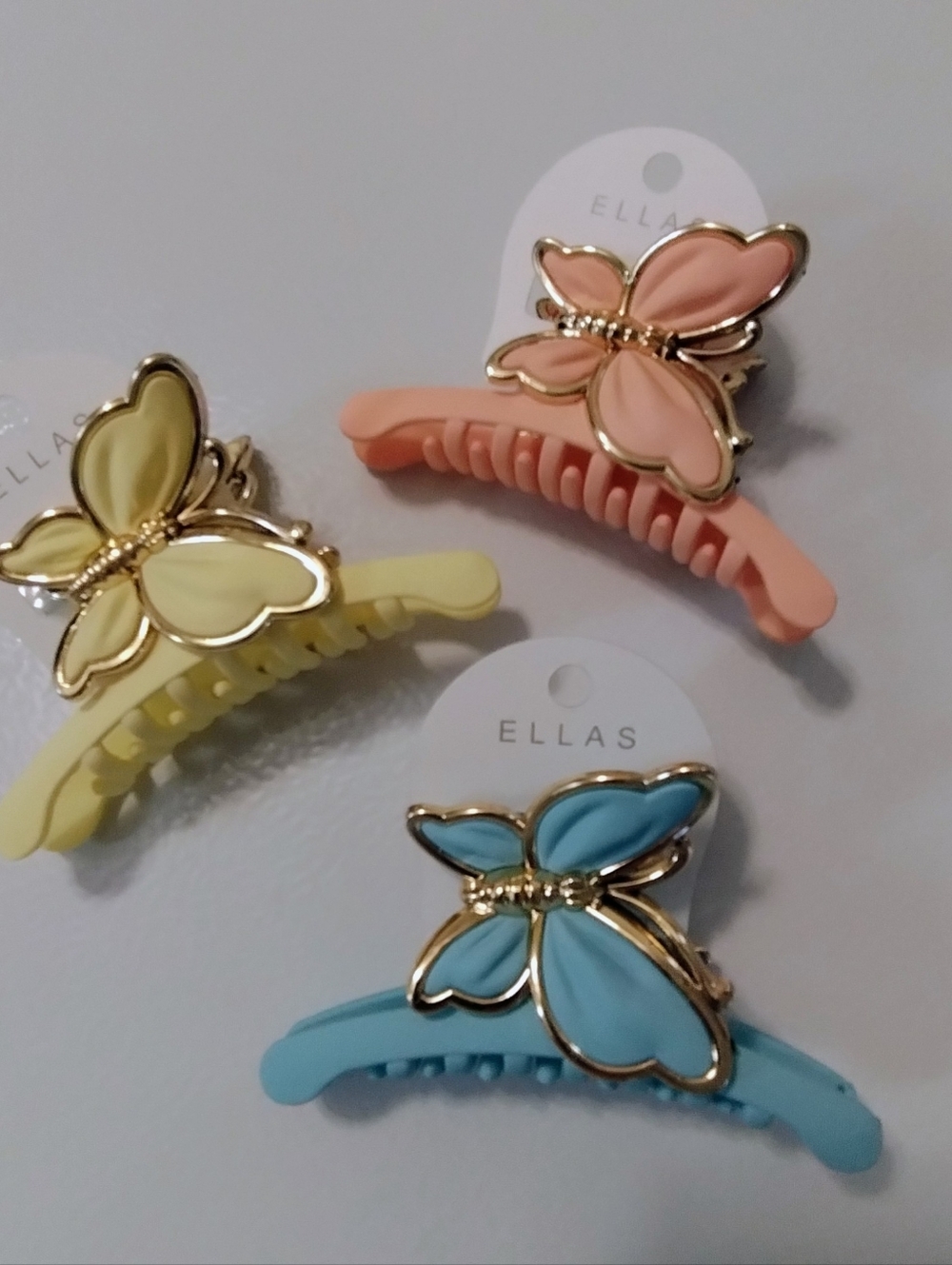 Butterfly Hair Clips NWT 3 Pieces